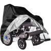 Scooter Protective Cover Waterproof Motorcycle Mobility Wheelchair Shelter Protector with Storage Bag against Sun Water Dust 74.8x28x46.1in