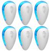6 Pack Ultrasonic Pest Repeller Indoor Plug In Bug Repellent Mosquito Spider Ant Roaches Mice Control for Bedroom Garage Warehouse Office