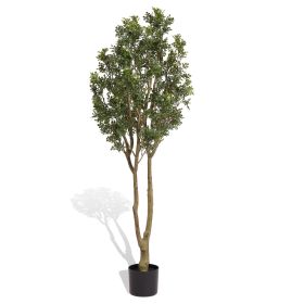 Large artificial curved branches of green plants simulate courtyard garden decoration door decoration 160CM nine mile incense belt basin disassem