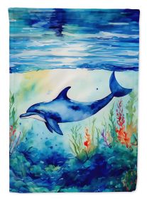 Dolphin Garden Flag Mailbox Flag Decorative Yard Flag Banner Outside Patio Artwork Yard Flower Beds, Garden Size, Multicolor