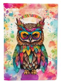 Hippie Animal Owl Garden Flag Mailbox Flag Decorative Yard Flag Banner Outside Patio Artwork Yard Flower Beds, Garden Size, Multicolor