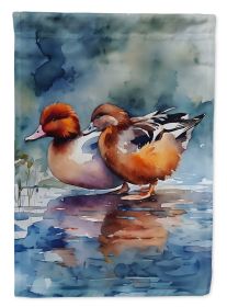 Redhead Duck Garden Flag Mailbox Flag Decorative Yard Flag Banner Outside Patio Artwork Yard Flower Beds, Garden Size, Multicolor