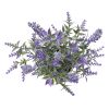 11-inch x 4-inch Artificial Lavender Plant in White Pot, Purple, for Indoor Use, by Mainstays