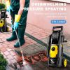 VEVOR Electric Pressure Washer, 2000 PSI, Max 1.65 GPM Power Washer w/ 30 ft Hose & Reel, 5 Quick Connect Nozzles, Foam Cannon