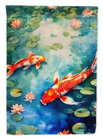 Koi Fish Garden Flag Mailbox Flag Decorative Yard Flag Banner Outside Patio Artwork Yard Flower Beds, Garden Size, Multicolor (Default: Default)