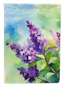 New Hampshire Purple Lilac in Watercolor Garden Flag Mailbox Flag Decorative Yard Flag Banner Outside Patio Artwork Yard Flower Beds, Garden Size (Default: Default)