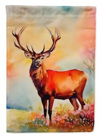 Deer Stag Garden Flag Mailbox Flag Decorative Yard Flag Banner Outside Patio Artwork Yard Flower Beds, Garden Size, Multicolor (Default: Default)