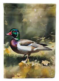 Wood Duck Garden Flag Mailbox Flag Decorative Yard Flag Banner Outside Patio Artwork Yard Flower Beds, Garden Size, Multicolor (Default: Default)