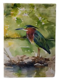 Green Heron Garden Flag Mailbox Flag Decorative Yard Flag Banner Outside Patio Artwork Yard Flower Beds, Garden Size, Multicolor (Default: Default)