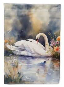 Swan Garden Flag Mailbox Flag Decorative Yard Flag Banner Outside Patio Artwork Yard Flower Beds, Garden Size, Multicolor (Default: Default)